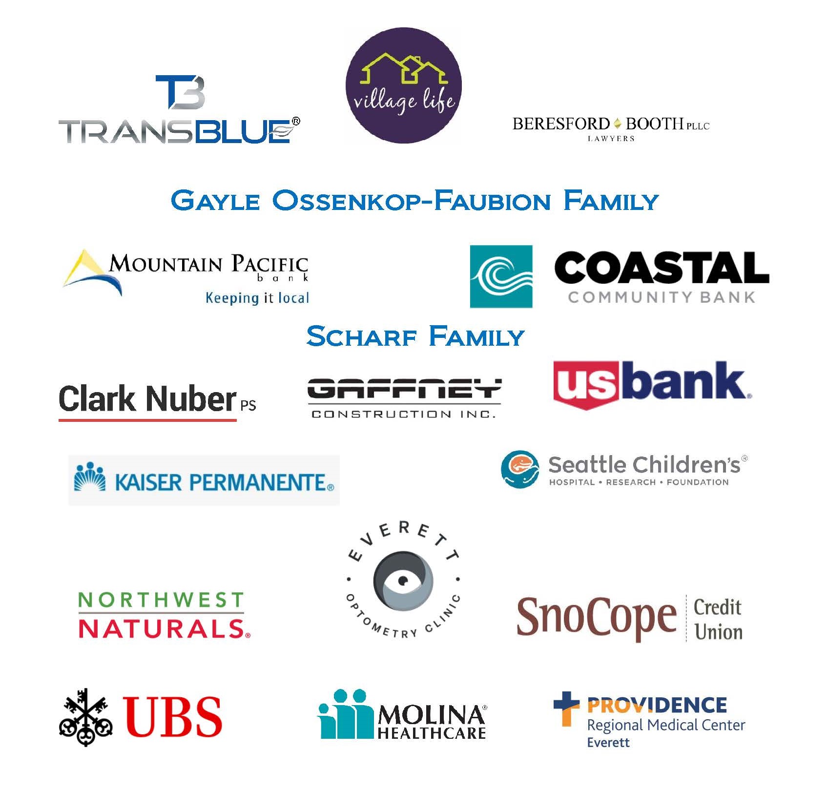 SPECIAL THANKS TO OUR EVENT SPONSORS