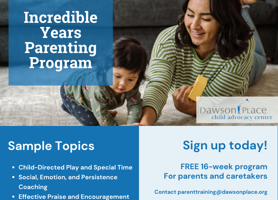 Incredible Years Parenting Program for Preschool Age Children