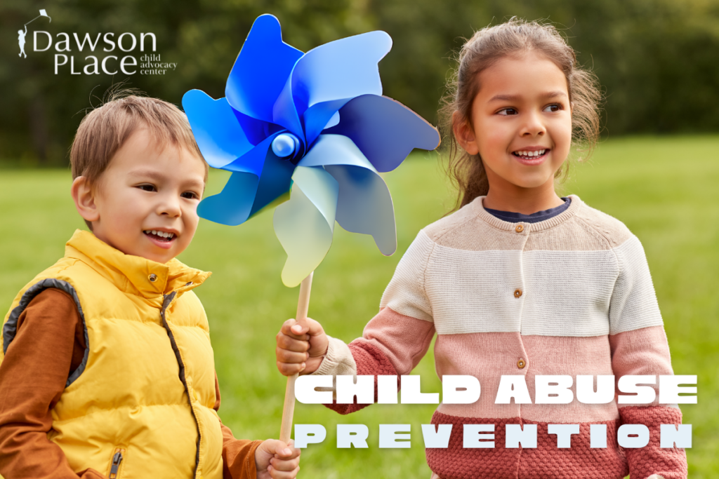 Image of two children on child abuse prevention month